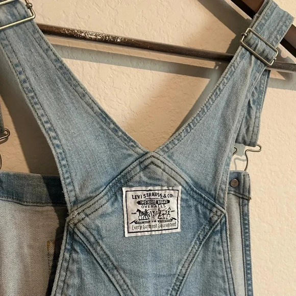Levi Strauss Plus Size Shortall Overalls - Size 22 - Picture 8 of 11